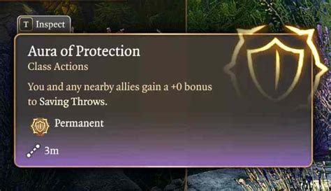 baldur's gate 3 aura of protection